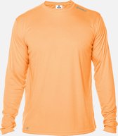 Skinshield - UPF 50+ UV-zonbeschermend heren performance T-shirt - lange mouwen - Citrus - Oranje - XS