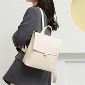 Power-8® : Mini sac à dos en cuir végétalien Wit pour femme - Sac à dos Mode - Sac à dos en Cuir - Sac à dos pour femme petit - Sac à dos pour ordinateur portable pour femme