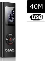 Igoods Laser Afstandsmeter - Lasermeter 40M - USB Oplaadbaar - Inclusief Polsband