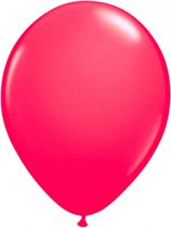 Feestversiering ballonnen roze helium of lucht 50 stuks