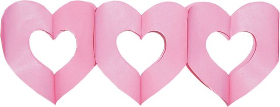 Hartjes slinger | roze - Leuk voor een feest
