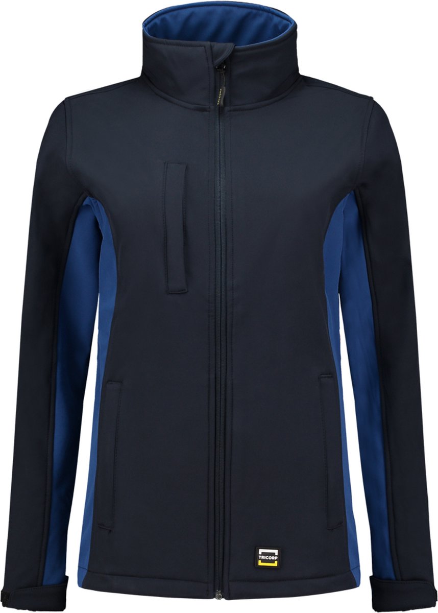 Tricorp 402008 Softshell Bicolor Dames /Koningsblauw Marineblauw