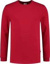 Tricorp 101015 T-Shirt Lange Mouw 60°C Wasbaar - Rood - 4XL