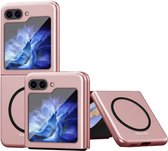 Hoesje Geschikt voor Samsung Galaxy Z Flip 5 - Compatibel met MagSafe - Back Cover met Magneet - Magnetisch - Roze