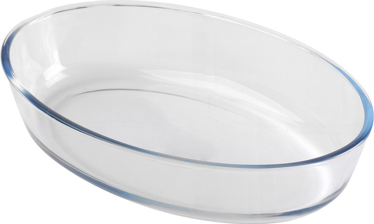 Chef Traiteur Ovenschaal van borosilicaat glas - ovaal - 2.4 Liter - 31 x 21 x 7 cm