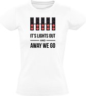 It's Lights out and Away we Go Dames T-shirt - wereldkampioen - zandvoort - race - nederland