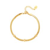 Minnesota Jewellery - Gouden FLOWERPOWER - Armband