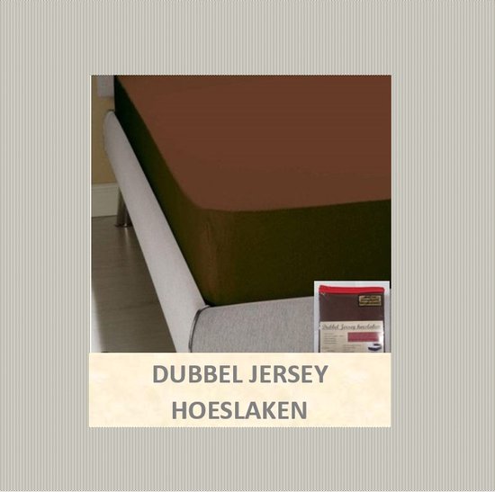 Drap-housse DOUBLE JERSEY | 180X200 CM | MARRON