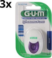 GUM Expanding Floss - 3 x 30 meter - Voordeelverpakking
