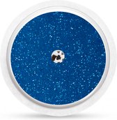 Sensor sticker set van 2 - Glitter basic Blauw - Geschikt voor Freestyle libre 2