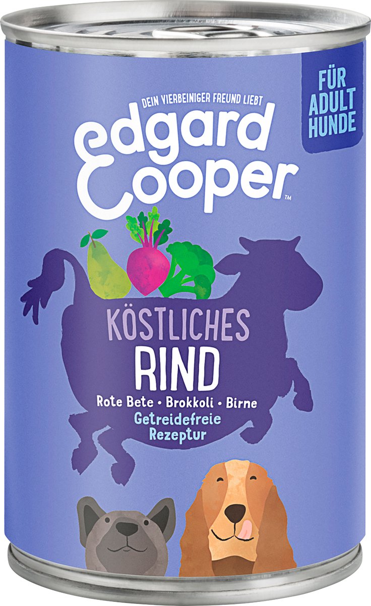 Edgard & Cooper Honden natvoer met Rund & Biet, 400 g Edgard & Cooper Honden natvoer met Rund & Biet, 400 g