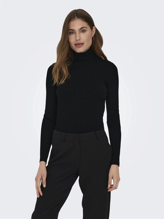 Only ONLKAROL LS CROP ON KNIT - Black Black