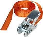 FastLink Spanband met ratel, Oranje, 5 m x 25 mm band