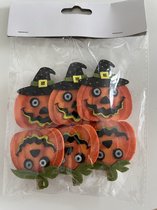 Wasspeldje Pompoen - set van 12 stuks - Decoratie Halloween