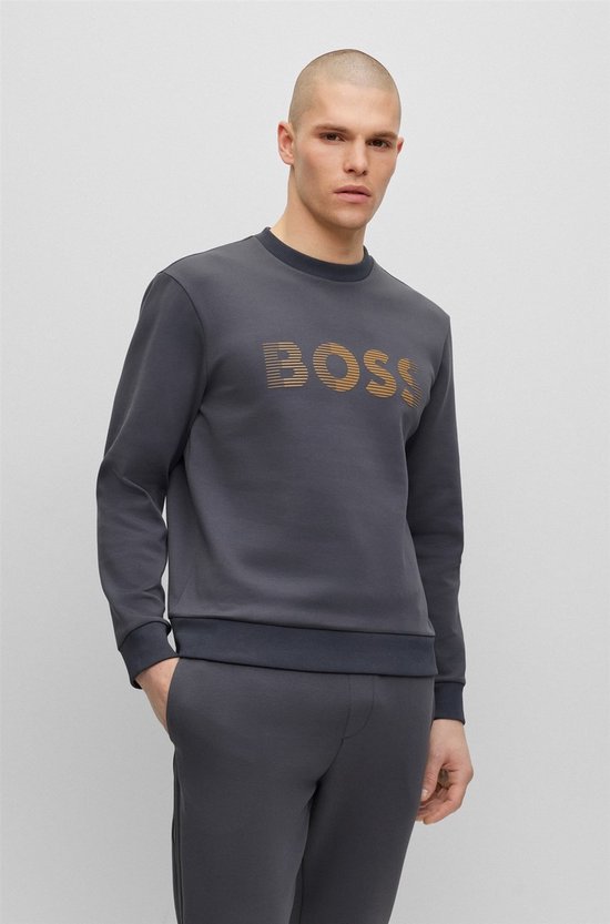 BOSS Green Sweater Grijs Salbo 1 10250371 01 50493511/027