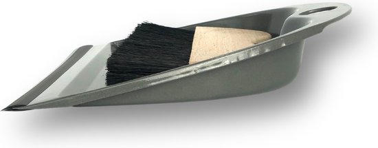 Stoffer en blik, metallic grijs, uniek MAGNEET ophangsysteem, geweldig design!