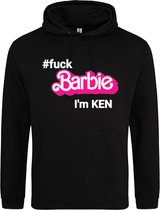 Barbie Ken | Hoodie | Sweater | Capuchon | Trui | Hooded | Print | Barbie ken | Feest | Carnaval | Party | Zwart | Maat L