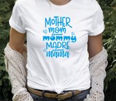 Tshirt - Mama - Moederdag - Blauw - Unisex - Maat L