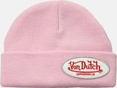 Von Dutch Beanie - Winter '23 Collection - Roze - Beanie Dames - Muts Dames - Mutsen