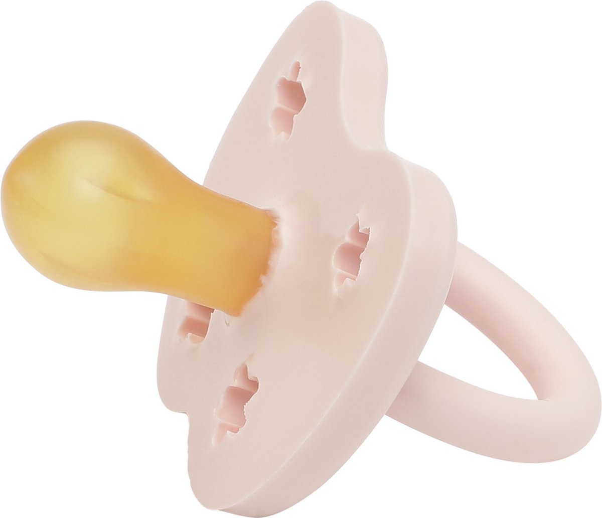 Goedkoopste HEVEA - Fopspeen - Rond - Powder Pink - 0-3 mnd - 100 natuurrubber