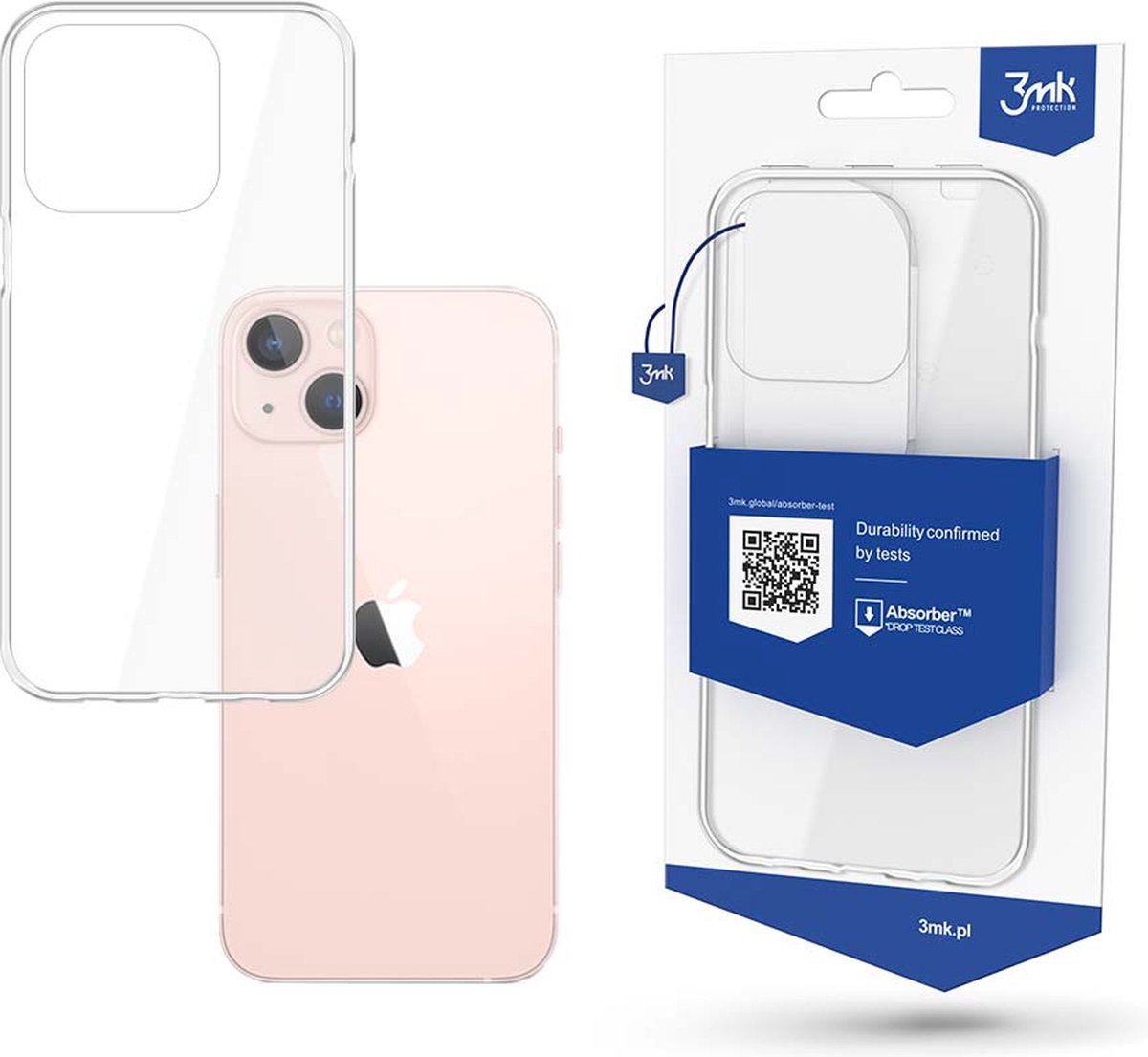 3mk - iPhone 14 - Armor Case - Stevige Hoes voor Optimale Bescherming - Hoesje - Transparant - Schockbestendig - Extra stevig