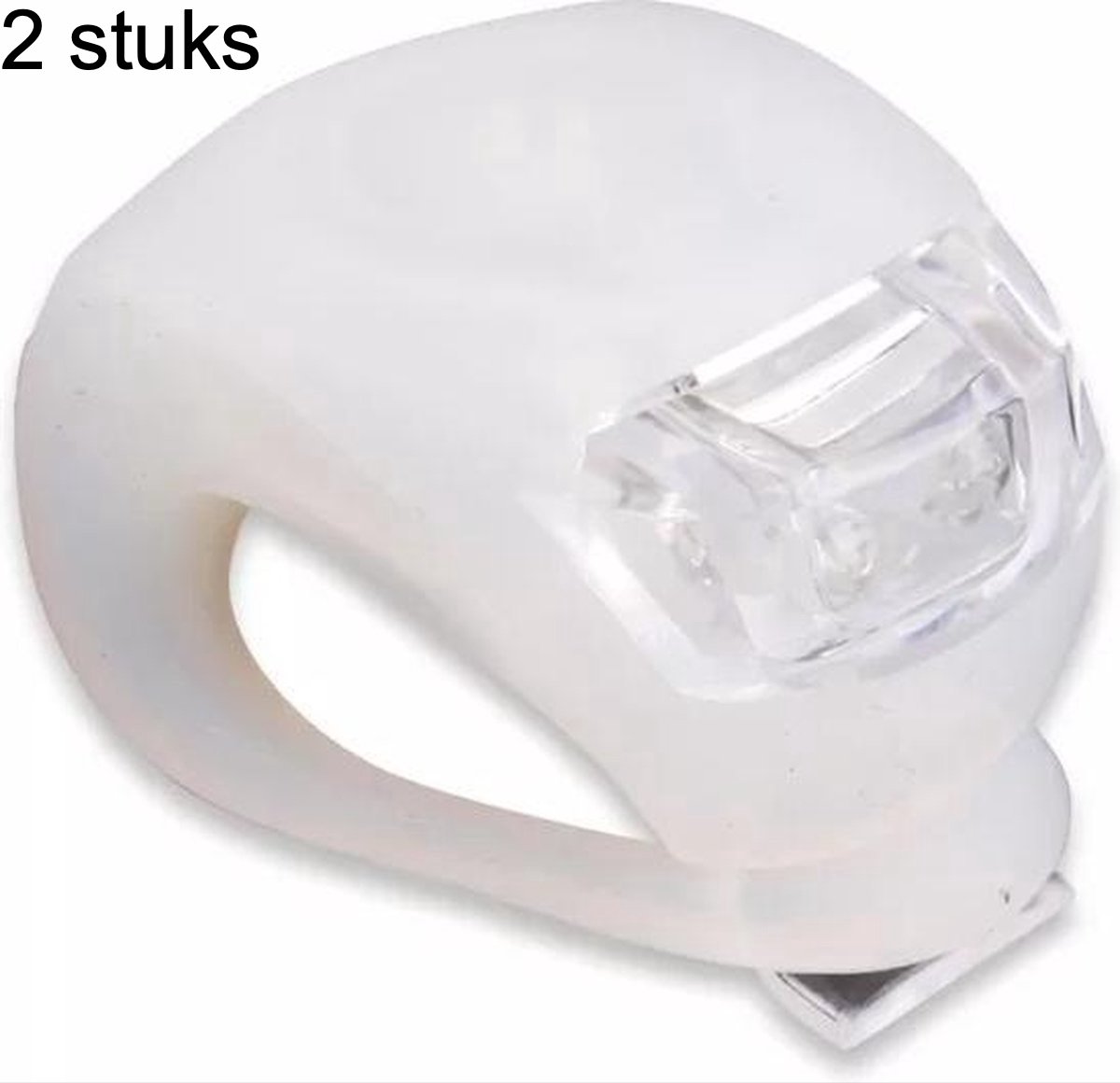 CHPN - Fietslampje - LED-Fietslamp - Waterdicht - Fietsverlichting - Wit lampje - Voorlicht fiets - Waterproof - Universeel - Wit lampje