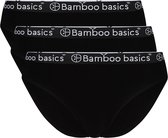Bamboo Basics - Lot de 3 slips en bambou pour femmes Yara - Noir - S