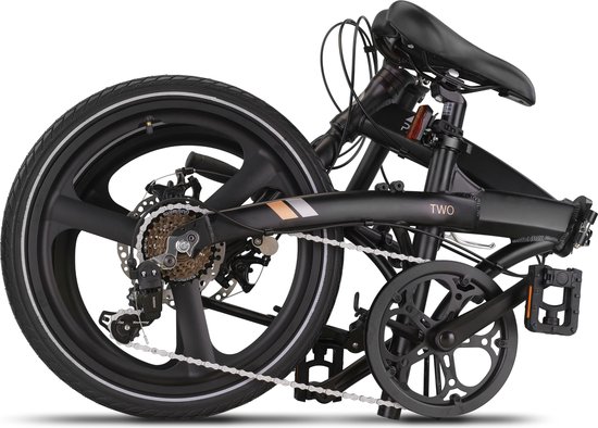 PACTO TWO FOLDING BIKE BLACK 6v VOUWFIETS PLOOIFIETS SHIMANO ALUMINIUM SCHIJFREM DISC van PACTO — afbeelding 3