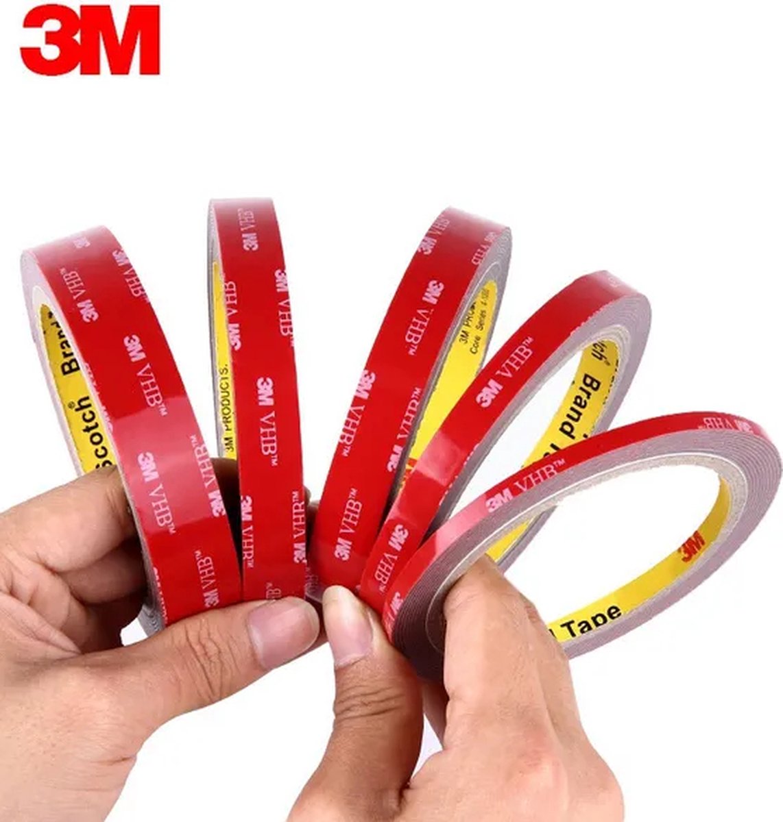 3M VHB 5952 Dubbelzijdig plakband, extra sterk, waterdicht, dubbelzijdig plakband, 3M, waterdicht en hittebestendig, bevestigingsband, ledstrips (25 mm x 4,6 meter