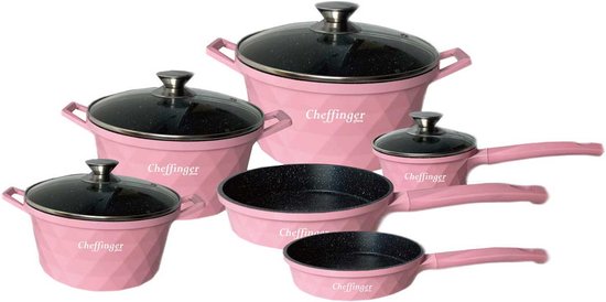 Cheffinger Diamond Pannenset - 6-delig