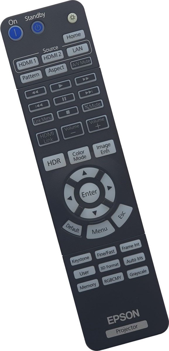 Afstandsbediening geschikt voor de EPSON EH-TW7100 beamer, vervangt 2198638 / 219863800