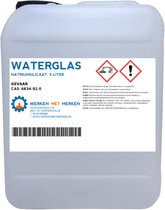 Waterglas - Jerrycan, 5 liter - Glasvernis - Kiesol