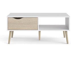 Tvilum Napoli - Salontafel - Wit/Eiken