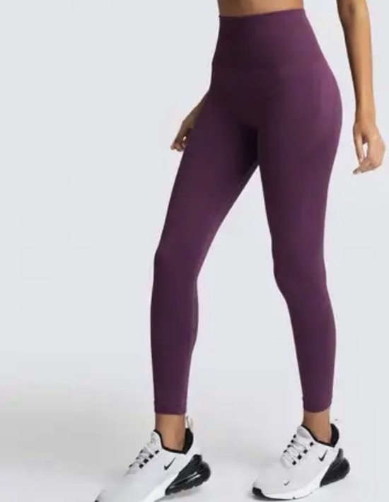 SOFT GYM LEGGING - Maat S - Paars - Sportlegging - Sportoutfit - Gymlegging - Gymoutfit - Yoga legging - Fitness legging