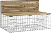 vidaXL - Tuinbank - schanskorfontwerp - 103x70x65 - cm - geïmpregneerd - hout