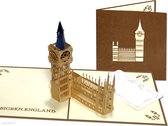 Popcards popupkaarten -  Big Ben Londen Engeland Weekend Stedentrip London pop-up kaart 3D wenskaart