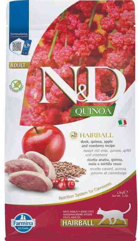 N&D Quinoa Cat Hairball 1,5 kg | bol