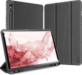 Dux Ducis Tablet Hoes Geschikt voor Samsung Galaxy Tab S9 FE Plus - Dux Ducis Domo Bookcase - Zwart