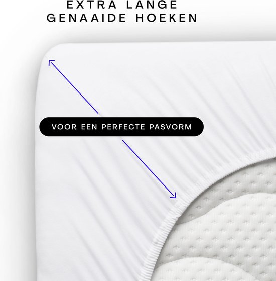 schlafgut Pure -housse en Katoen de Hoeslaken L - 140x200 - 160x220 269 Rouge Moyen