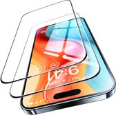 2x Beschermglas - Geschikt voor iPhone 15 Plus Screenprotector - Tempered Glass - 9H Gehard - Screen Protector