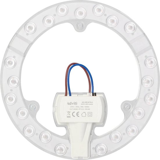LED Module Inbouw Magnetisch Ring - 220V - 18W - 4000K
