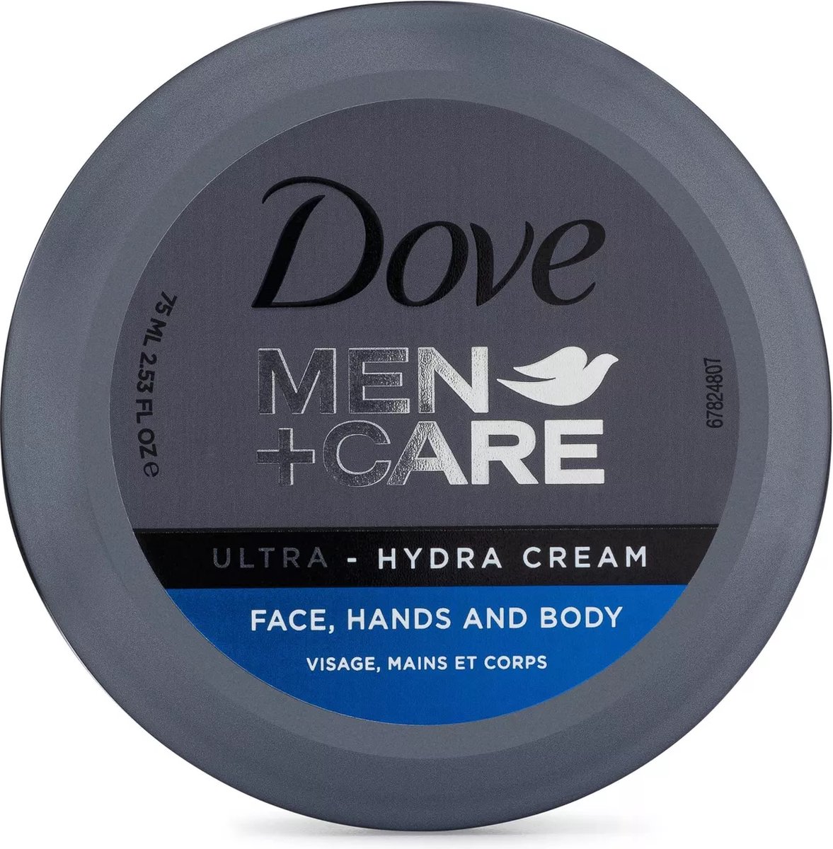 Dove Men+Care Ultra-Hydra-crème met 24-uurs hydratatie - Gezicht - Lichaam - Handen - Hydration - 75ml