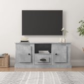 Meuble téléviseur The Living Store - Gris béton - 100 x 35,5 x 45 cm - Design Trendy