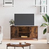 The Living Store TV-kast - Klassiek - Meubel - 100x40x50 cm - Gerookt eiken