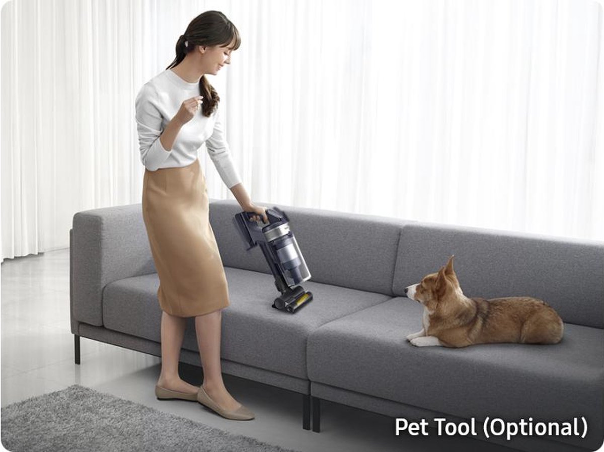 Samsung Jet 75E Pro Steelstofzuiger VS20B75ADR5 - 200 Watt - Zakloos - Pet Tool - Spinning Sweeper — afbeelding 4