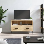 The Living Store Televisiekast Sonoma Eiken - Tv-meubel 80x36x50cm - Stevig en praktisch
