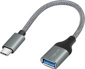 LogiLink CU0106, 0 m, USB C, USB A, USB 3.2 Gen 1 (3.1 Gen 1), 1500 Mbit/s, Grijs