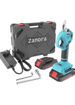 Zanora Elektrische Snoeischaar - 2x Accu - Elektrisch - Heggenschaar- op Batterij - 30mm