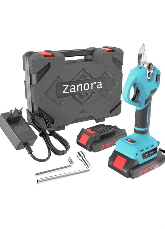 Zanora elektrische snoeischaar - 2x accu - elektrisch - heggenschaar- op...