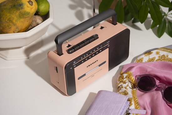 Crosley CT102A - Cassettespeler - Rosé goud & Grijs